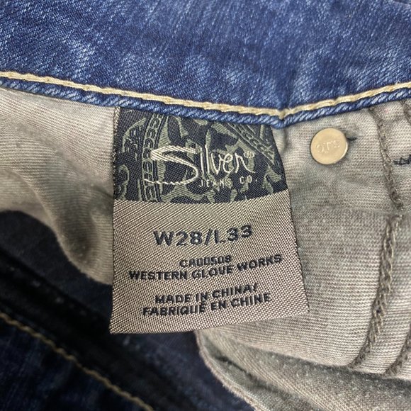 Silver Women Jeans Suki Mid Pencil Skinny Light Wash Blue Size 28x33 - Picture 7 of 14